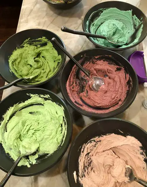 vegan buttercream frosting for making succulent plants