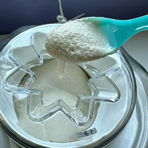 the consistency that the ice cream should be before adding cookie dough.