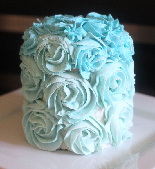 Vegan ombré cake