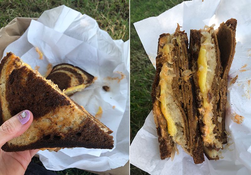 vegan reuben from DC Vegetarian in Portland