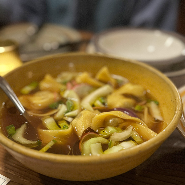 vegan toertellini from Feral in Portland.