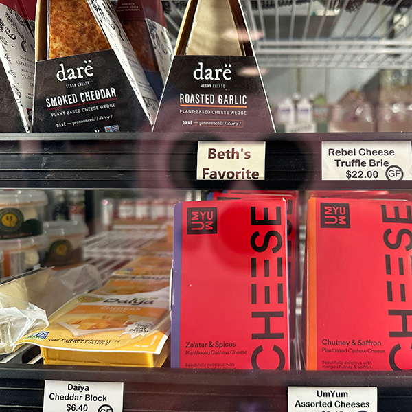 vegan cheeses from Food Fight in Portland, OR.