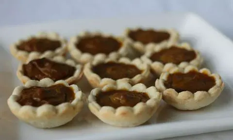 vegan pumpkin tartlets
