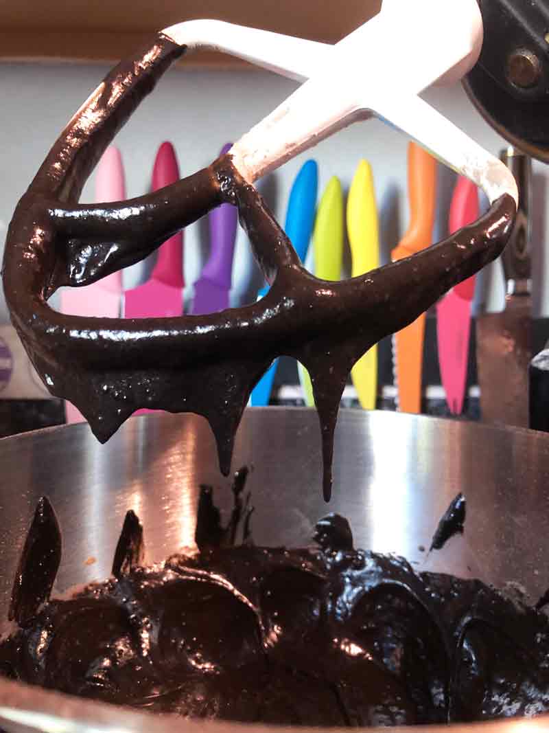 Vegan Chocolate Blackberry Cake Batter