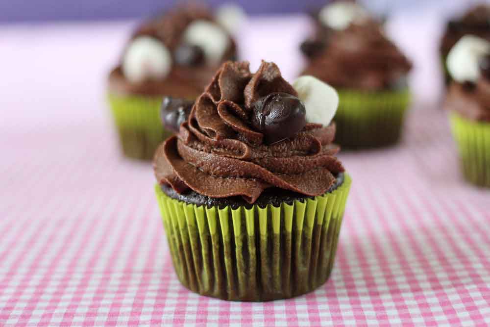 vegan rocky road cupcakes