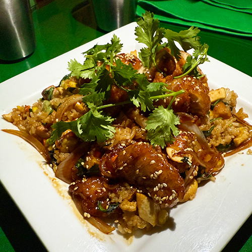 vegan Helen special fried rice from Thanh Tinh Chay in San Diego.