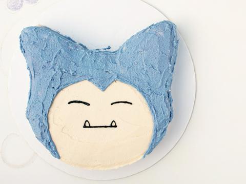 Vegan Lemon Blueberry Snorlax Cake