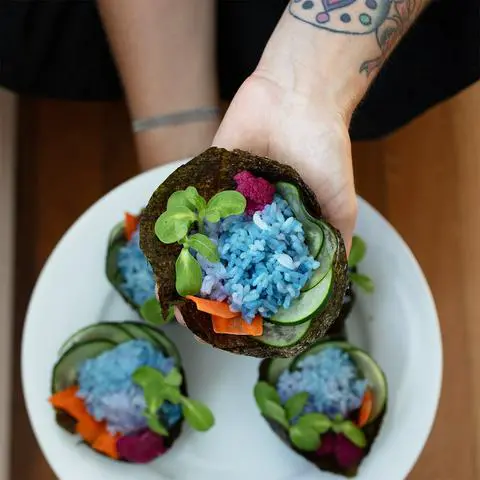 vegan sushi cupcake