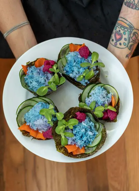 vegan gluten-free sushi cups