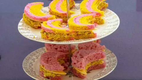 pink afternoon tea menu