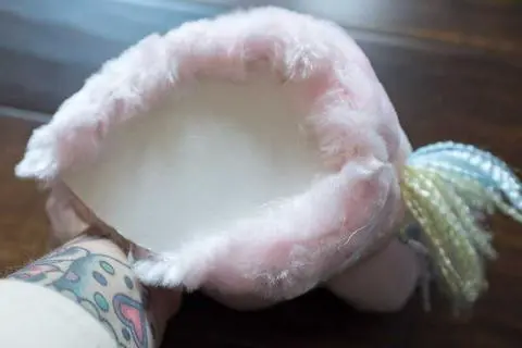 gluing the foam board to the neck.