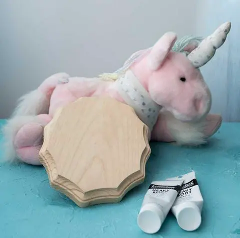 some of the supplies needed for mounting a stuffed animal head.