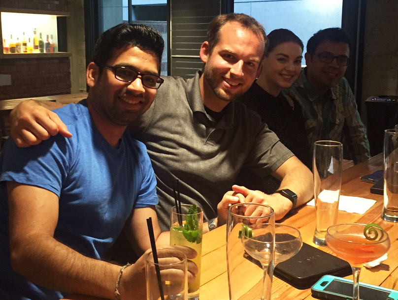 Amit, Brad, Sarah, and Ruben