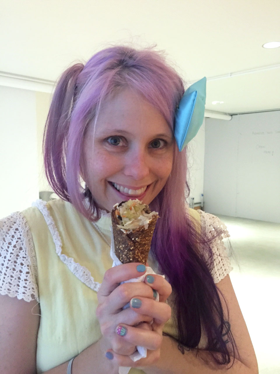 Vegan Dollhouse with a Raw Daddy’s Reuben cone