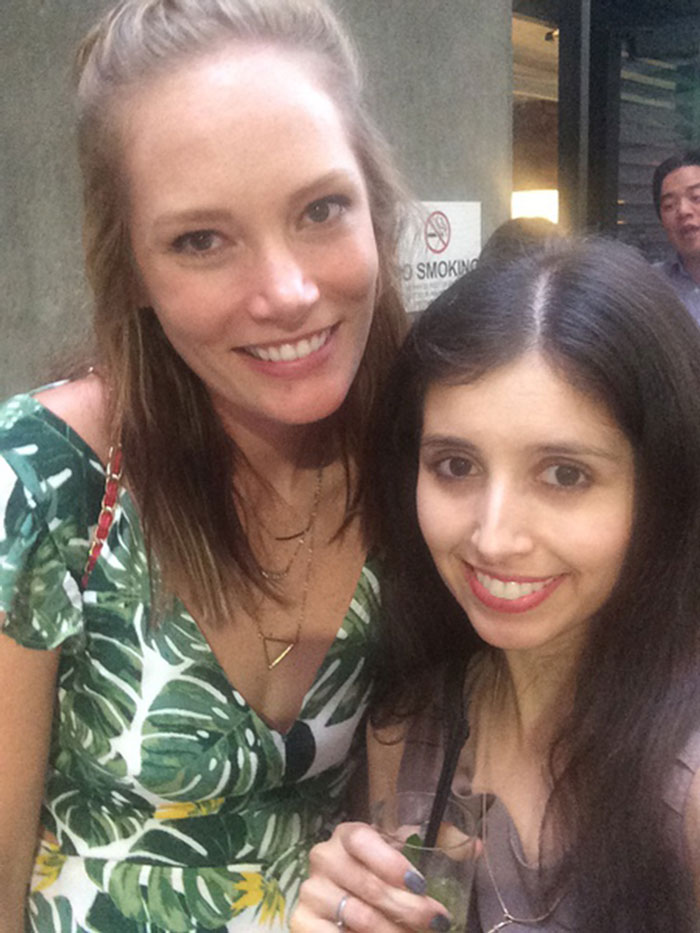 Lizzie and Sophia at South Bay Vegan Drinks